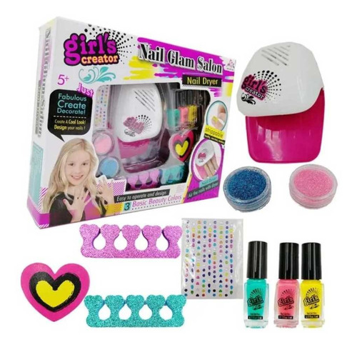 Set Belleza Uñas Manicure Juguetes Kit Para Niñas