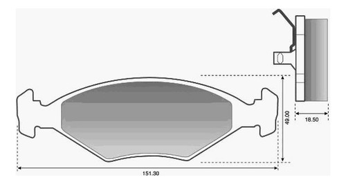 Pastilla De Freno Delantera  Plasbestos Fiat Siena 1.3 L 16v