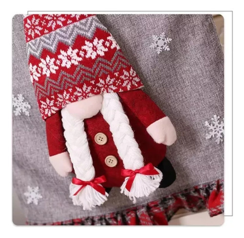 Funda Navideña For Silla De 2 Piezas Con Figura De Gnome