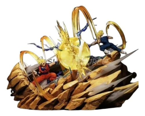 Figura Goku Ssj 2 Vs Vegeta Ssj 2 - Dragon Ball Z