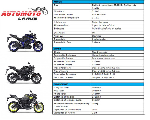 Yamaha Mt 03 0km Automoto Lanus