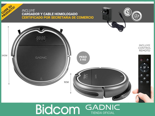 Aspiradora Robot Gadnic Inteligente App Trapeadora Trapea