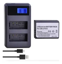 Comprar Batería  Lp-e10 + Cargador Doble Lc-e10 Canon T3 T5 T6 T7