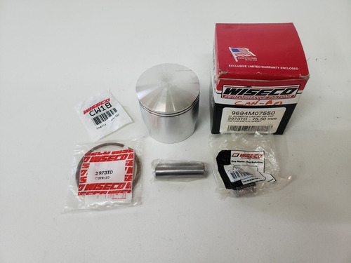 Nos Wiseco 9694m07550 Piston Kit Can Am Rotax 250 Tnt 75 Mmd