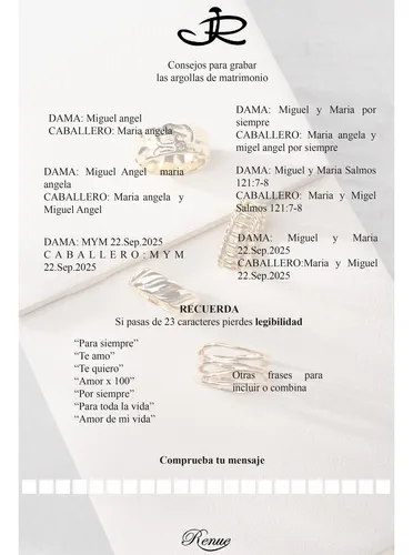 Argolla Matrimonial En Cruz : Plata 950, Zircón.