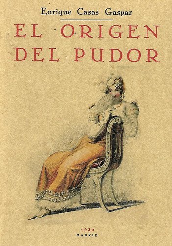 Libro El Origen Del Pudor