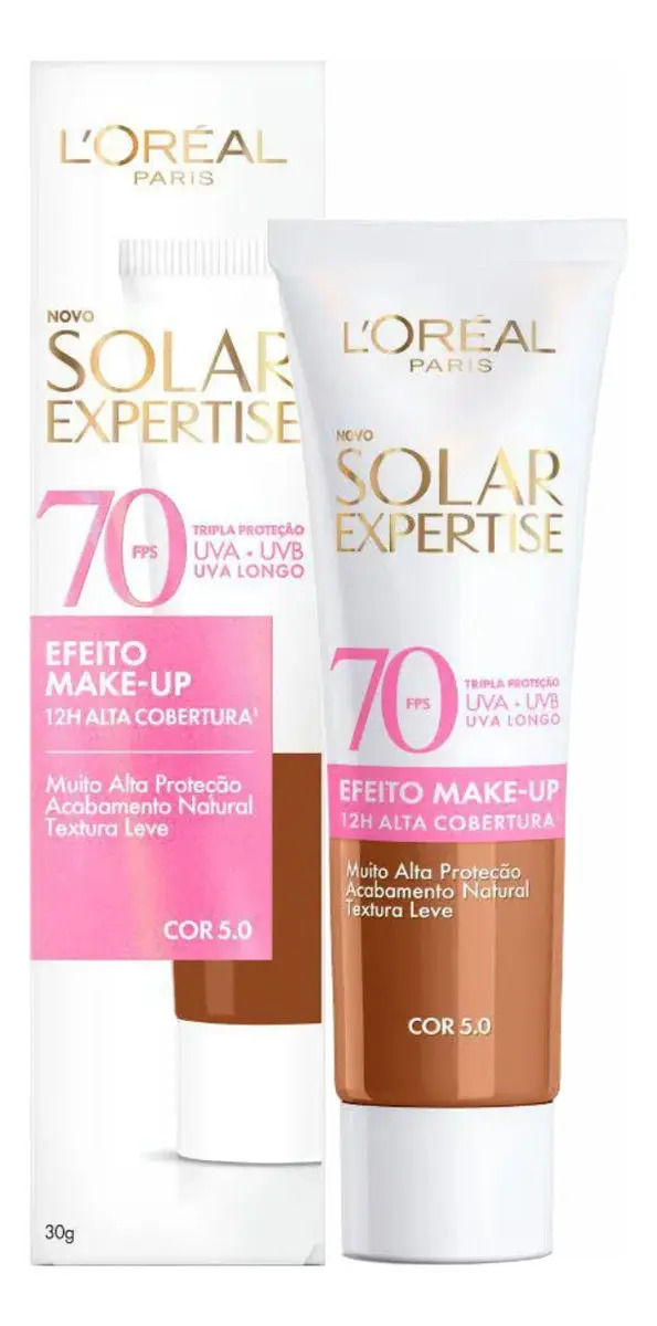 L'Oréal Paris Protetor Solar Facial com Cor FPS 70 Alta Cobertura Solar