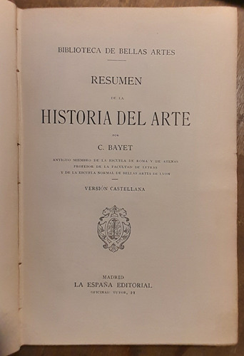 Resumen De La Historia Del Arte - Bayet D2
