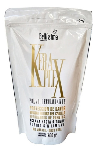 Kit Polvo decolorante Bellissima  Keraplex Keraplex Polvo Decolorante tono blanco para cabello