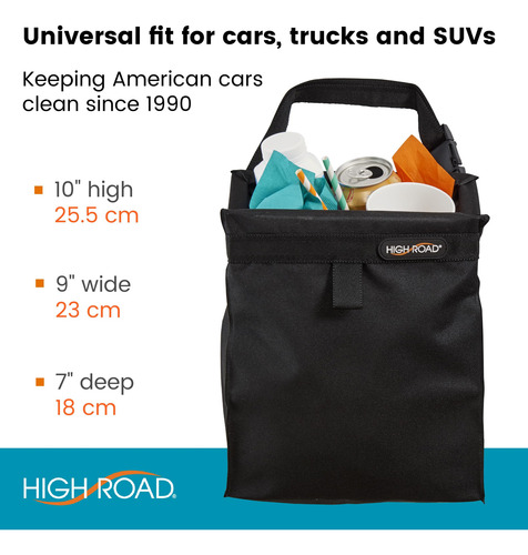 Bolsa De Basura Para Coche High Road, Colgada, 3 Litros, Imp