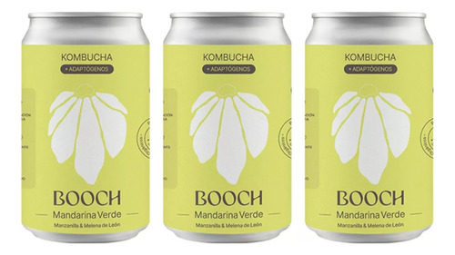 Combo X3 Kombucha Booch Soda Mandarina Verde - Digestiva