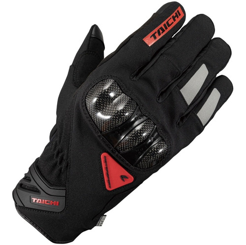 Guantes Moto Rs-taichi Carbon Black/red Invierno Impermeable