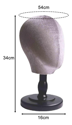 Cabeza De Maniquí Para Pelucas, Soporte De Base Negra