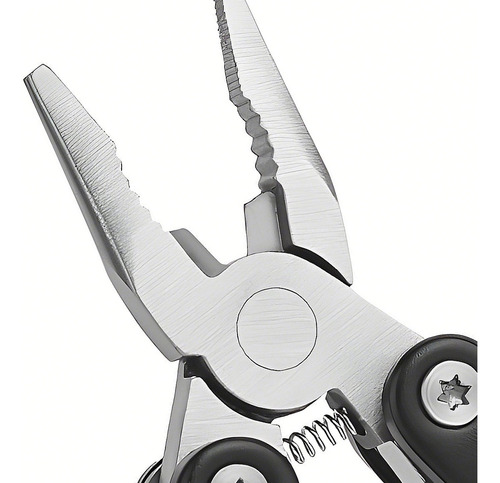 Ferramenta Alicate Canivete Multifuncional Inox Grande16,5cm Cor Preto