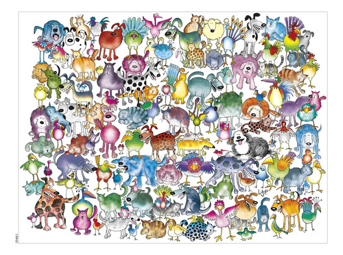 Ceco - Jam De Animales - Gatos Y Perros - Rompecabeza De 750