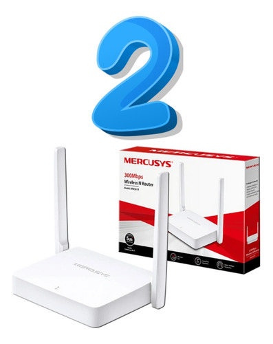 Kit 2 Router Inalambrico Mercusys Mw302r Wisp Multimodo 300