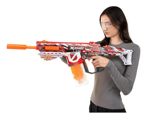 Lanzador De Dardos De Hidrogel Zuru X-shot Hyper Gel Con Gafa De Proteccion + 20000 Municiones De Hidrogel