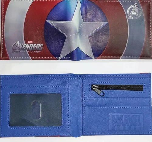 Billetera Con Monedero Del Capitán América 