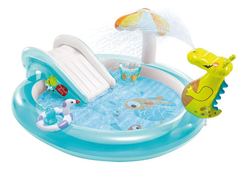 Piscina Inflable Cocodrilo, Centro De Juego De Agua