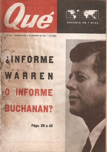 Revista Que Sucedio En 7 Dias Nº 272 - 1964