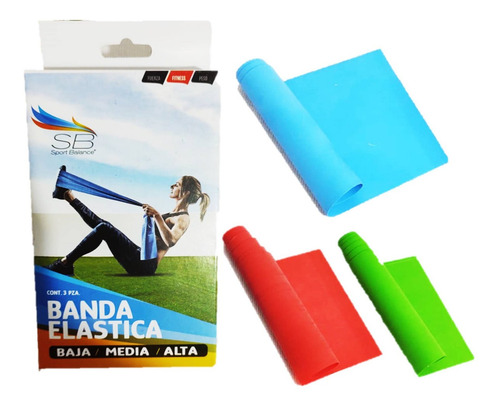 Pack 7 Pzs Banda Elastica Ligas De Tension Y Circulares Spor