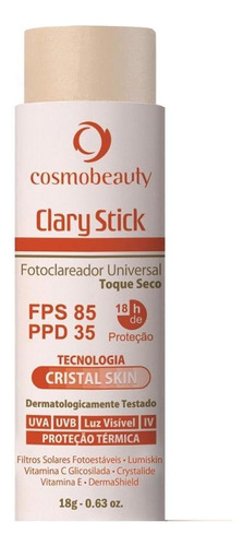 Clary Stick Fotoclareador Universal Fps85 Uva35 Cosmobeauty