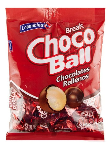 Choco Ball Bolsa 50u Colombina - Unidad a $139