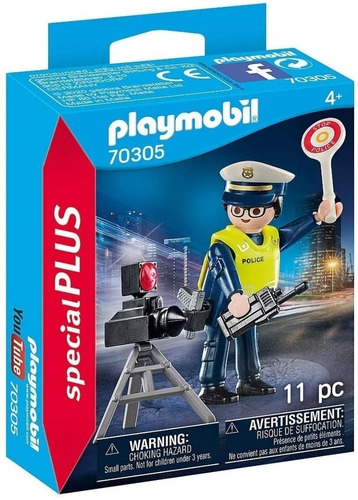 Playmobil Policia Con Radar Accesorios Special Plus 70305 Ed