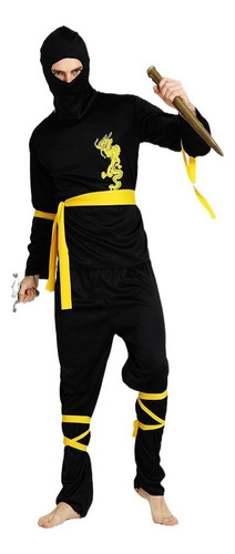 Traje Samurai Adulto Dragón Amarillo Ninja