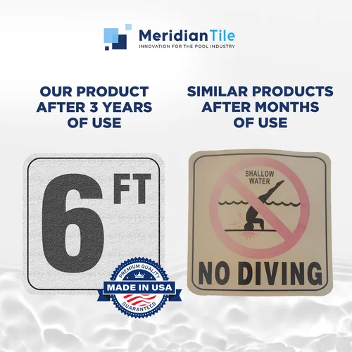 Aquatic Custom Tile, Marcadores De Profundidad De Piscina De