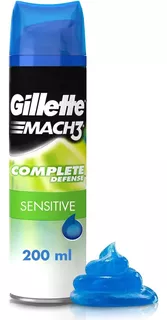 Gillette Mach3 Sensitive, Gel Para Afeitar Piel Sensible De