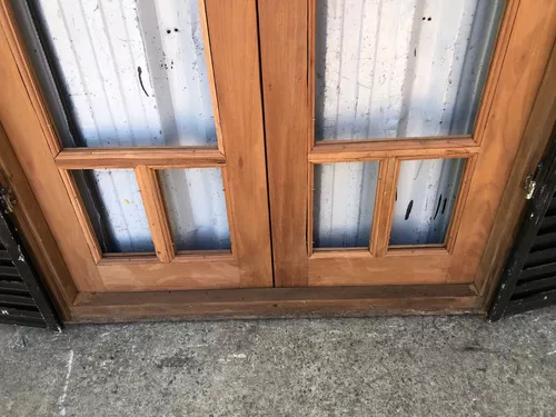 Ventana Madera Cedro Con Celosías Cod.11773 Chapasusadas