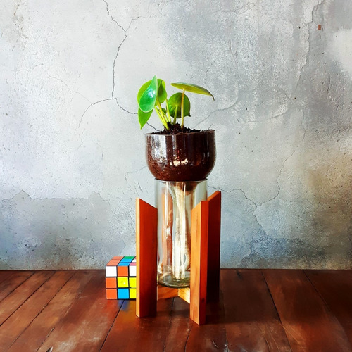 Cuchara Little Plant 24 Con Soporte, Maceta Autorregante