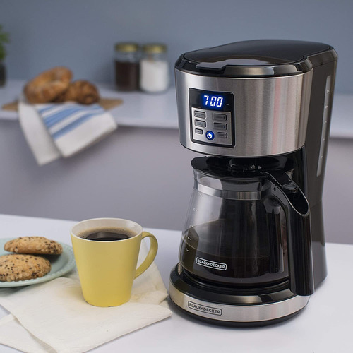 Black Decker Cafetera Programable Filtro Permanente 12 Tazas