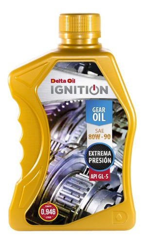 Valvulina Transmisión Delta Oil Ignition 80w90 Gl5 - Cuarto