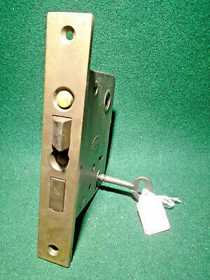Corbin #1250 1/4 Push Button Mortise Lock W/key  6 7/8  Fa