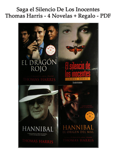 Saga El Silencio De Los Inocente - Thomas Harris - 4 Novelas