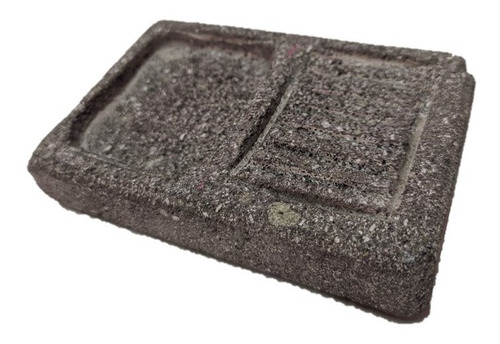 Lavaderito Grande De Piedra Volcánica Para Pinceles.