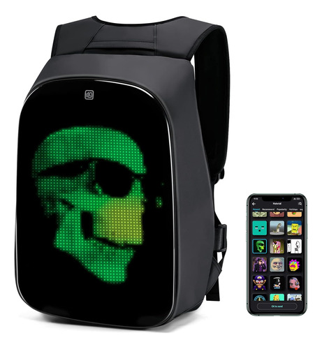 Mochila Led Para Casco De Motocicleta, Mochila Rampage Seris