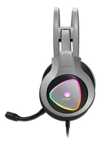 Audífonos Antryx Thunder Silver Rgb Audio 7.1 C/micrófono