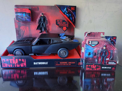 The Batman Batimovil Luz Y Sonido Auto + Batman +selyna Kyle