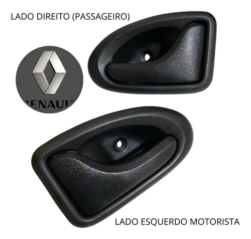Jogo 2 Maçanetas Puxador Interno Clio Megane Scenic Symbol