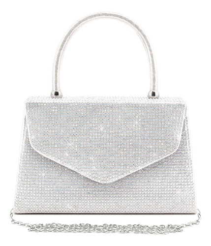 Elenint Bolso De Noche Brillante Con Decoración De Diamantes