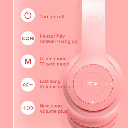 Auriculares Bluetooth P47m Cat Ear