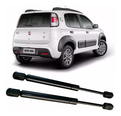 Kit X2 Amortiguadores Porton Baul Trasero Fiat Uno Way