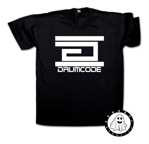 Imagen 1 de 3 de Remera Drumcode Logo Techno