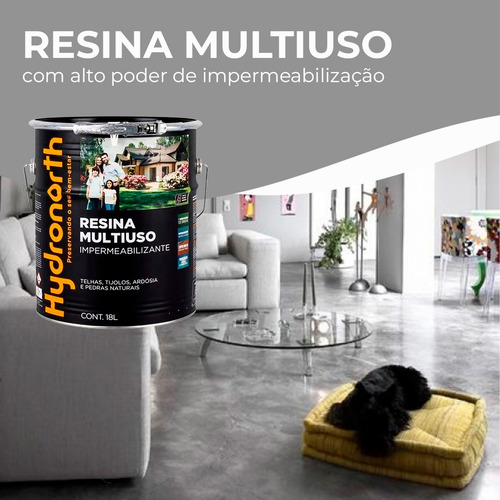 Resina Multiuso Concreto Piso Pedra Parede Telhado