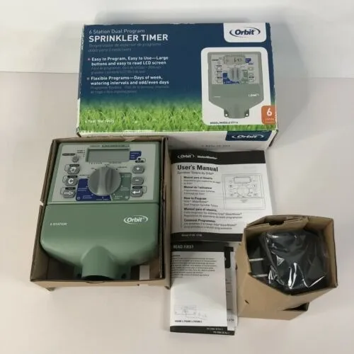 Programador Riego Orbit Watermaster 6 Station 57196 Aspersor Envío gratis
