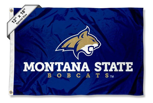 Barco Y Bandera Náutica De Los Bobcats Del Estado De Montana