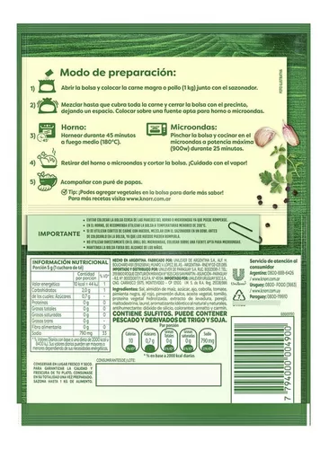 Bolsa para Horno Hierbas y Especias